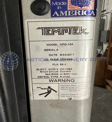 Chiller, 10 Ton, Temptek, Model CFD-10A