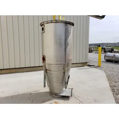 Used 50 Cubic Foot Stainless Steel Bin Receiver Hopper