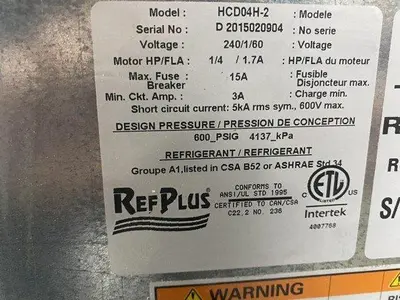USED REFPLUS HCD04H-2