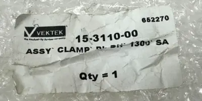NEW VEKTEK 15-3110-00 PULL DOWN CLAMP 5000PSIG 1300 SA 15311000