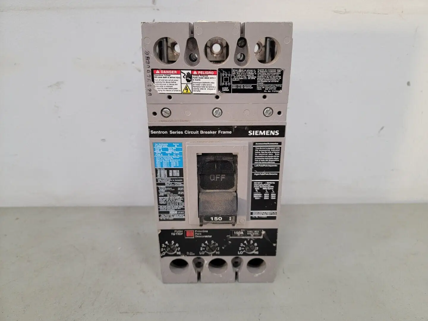 USED SIEMENS FD63F250