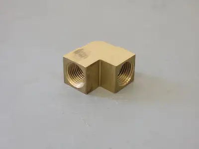 1/2" x 1/2" 90 Deg Female Elbow Brass 46173 (Box of 5)