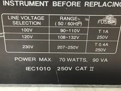 USED GW INSTEK GOS-6112