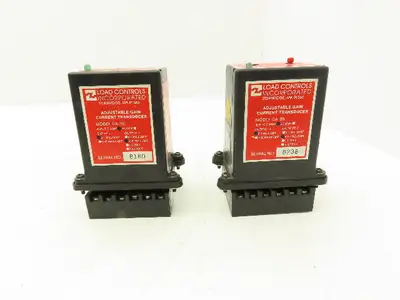 Load Controls CA-30 Adjustable Gain Current Transducer 5 Amp Lot of 2
