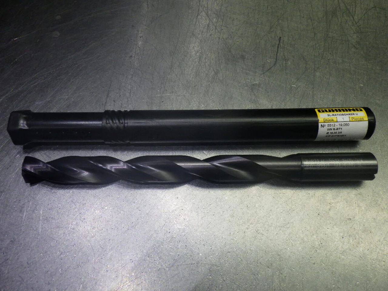 Guhring 3/4" Coolant Thru 7xd Carbide Drill 20mm Shank 9055120190500 (LOC1930B)