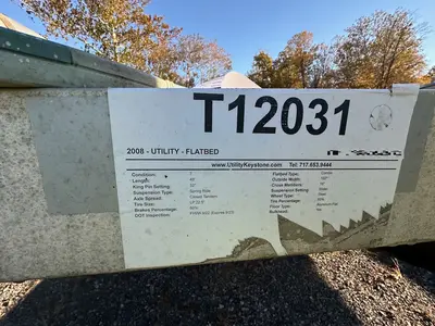 Used 2008 UTILITY 48'X102 Flatbed Trailers Pennsylvania US | Proxy Equipment #1379054