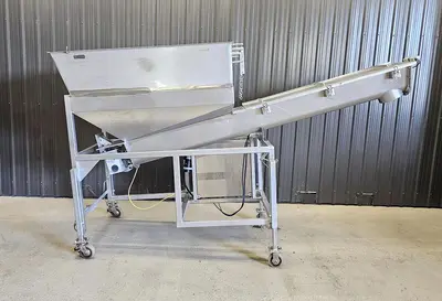 Used Screw Conveyor, 9” diameter x 108” long