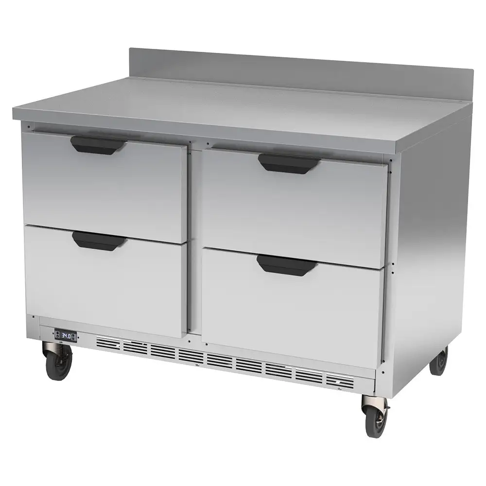 Beverage-Air WTRD48AHC-4 35 1/2" Worktop Refrigerator W/ (2) Sections, 115v