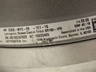Wittenstein Alpha NP 035S-MF2-25-1E1-1S Servo Gearbox 25:1 Ratio Inline Reducer