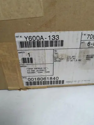 New | in-Stock FISHER CONTROLS Y600A-133 Pump & Valve Parts | Surplus Asset Holdings #1218085
