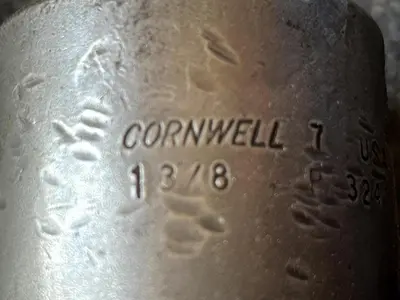 CORNWELL TOOLS P3244 - 1-3/8" SOCKET 1/2" DRIVE 6 POINT MADE IN USA TOOL