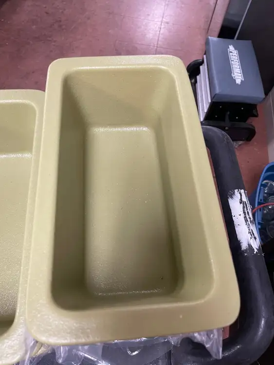 New | in-Stock GET New G.E.T. Bugambilia Green Resin Coated Aluminum Salad Bar Deli Buffet Bowl Pans Illinois US | Falcon Restaurant Supply #1375889