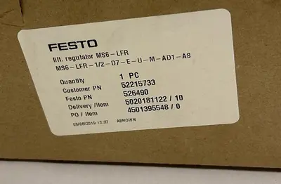 USED FESTO MS6-LFR-1/2-D7-E-U-M-AD1-AS