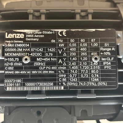 New | in-Stock LENZE GSS05-2M HAK 071C42 Motors (misc) Indiana US | J&J Industrial Supply #1418222