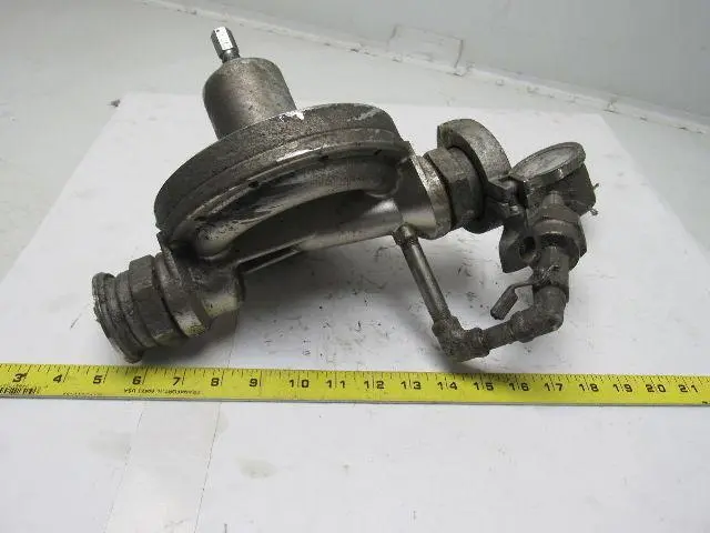 Graco 223824 Back Pressure Regulator 2" Sanitary Clamp Fittings W/Gauge