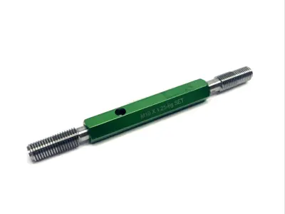 S1001256GS, 55336150 | GF Gage S1001256GS Truncated Taperlock Thread Gage M10x1.25-6g SET Go/Nogo PD - Used
