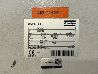 Used 2008 ATLAS COPCO ZT50VSD Miscellaneous MRO Ohio US | HGR 24 #1404350