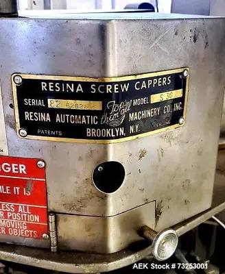 Used RESINA S-30 Cappers Illinois US | Aaron Equipment #86649
