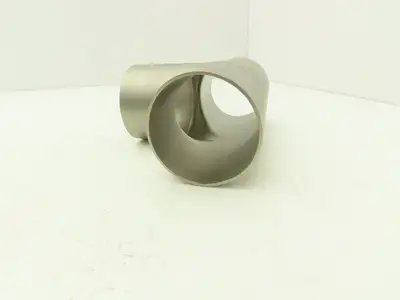 2-1/2" OD Tee Butt Weld Adapter Stainless Steel Tumble Finish A = 3 Lot of 4