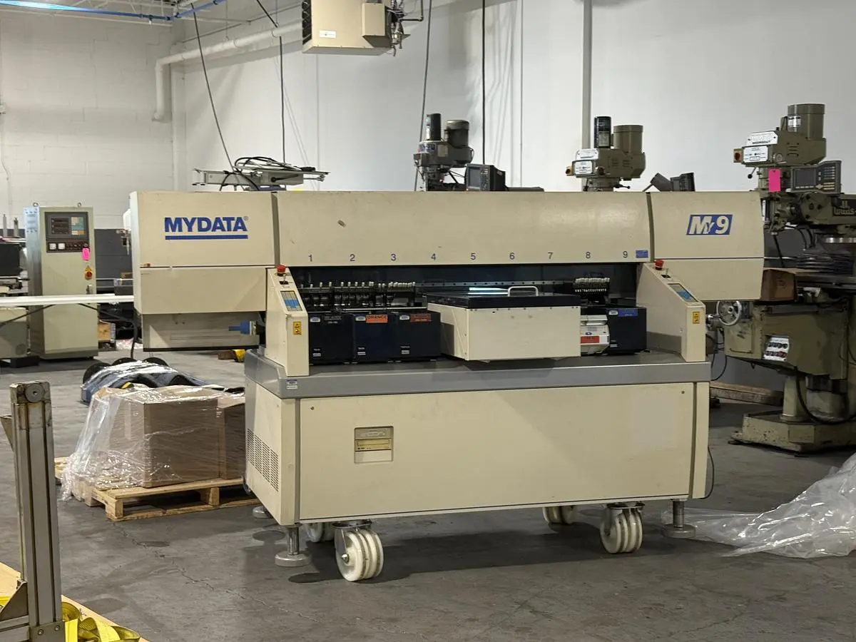 Used 2003 MYDATA MY9 Flexible SMT Pick & Place Mounter Minnesota US | Source Machinery Sales #1366711