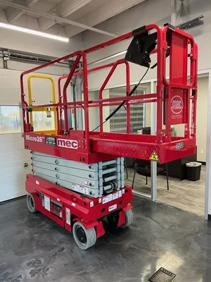 New | in-Stock 2026 MEC MICRO26 AC ELECTRIC SCISSOR LIFT Scissor Lifters Alberta CA | Adcock Equipment #1417666
