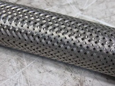 Gooding Rubber 34" Stainless Steel Braided Hydraulic Hose W/33mm Male Ends