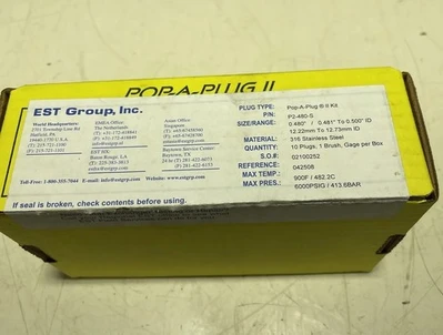 NEW Pop-A-Plug P2-480-S