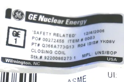 NEW GENERAL ELECTRIC Q366A773G13 COIL 366A773G13
