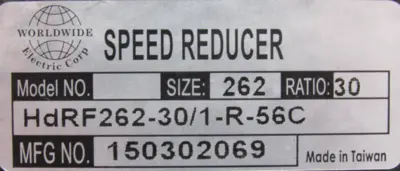 NEW WORLDWIDE ELECTRIC HDRF262-30/1-R-56C GEAR REDUCER 30:1 HDRF262301R56C
