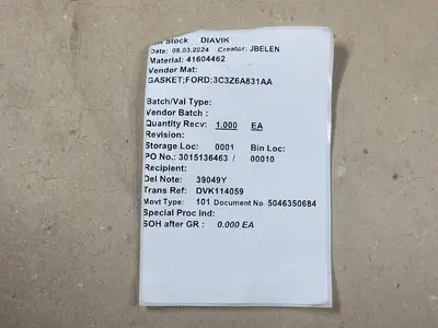 NEW FORD 3C3Z-6A831-AA