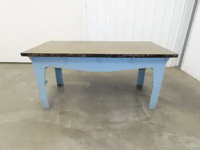 Vintage Precision Steel Welding Layout Table 72x36" Cast Iron 1-11/16" Thick Top