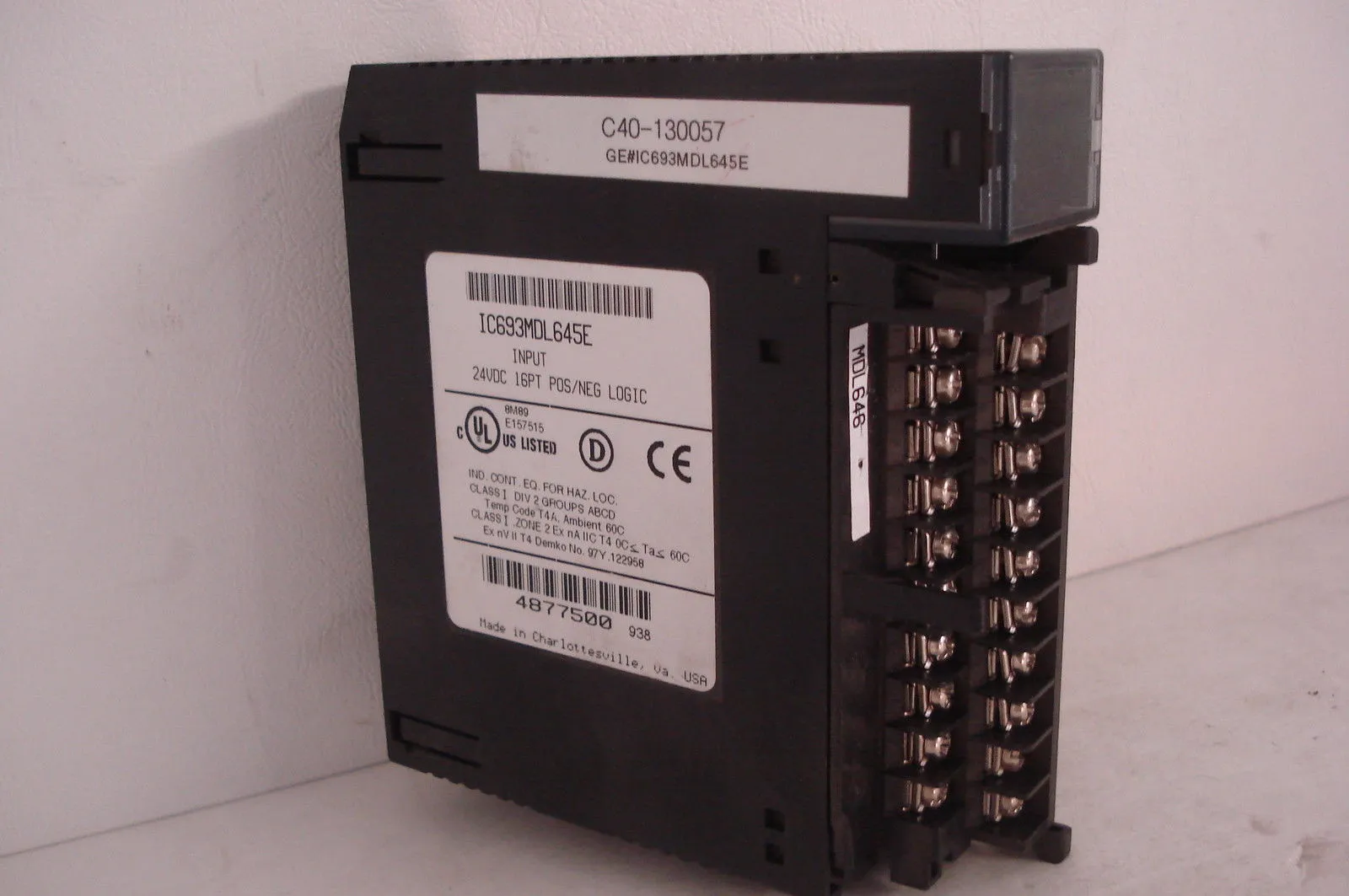 USED GE FANUC INPUT IC693MDL645E