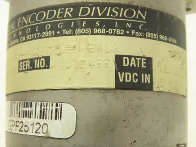 BEI Industrial H25D-SS-180-ABZ-7406R-LED-EM16 Rotary Encoder 5VDC 3/8" Shaft