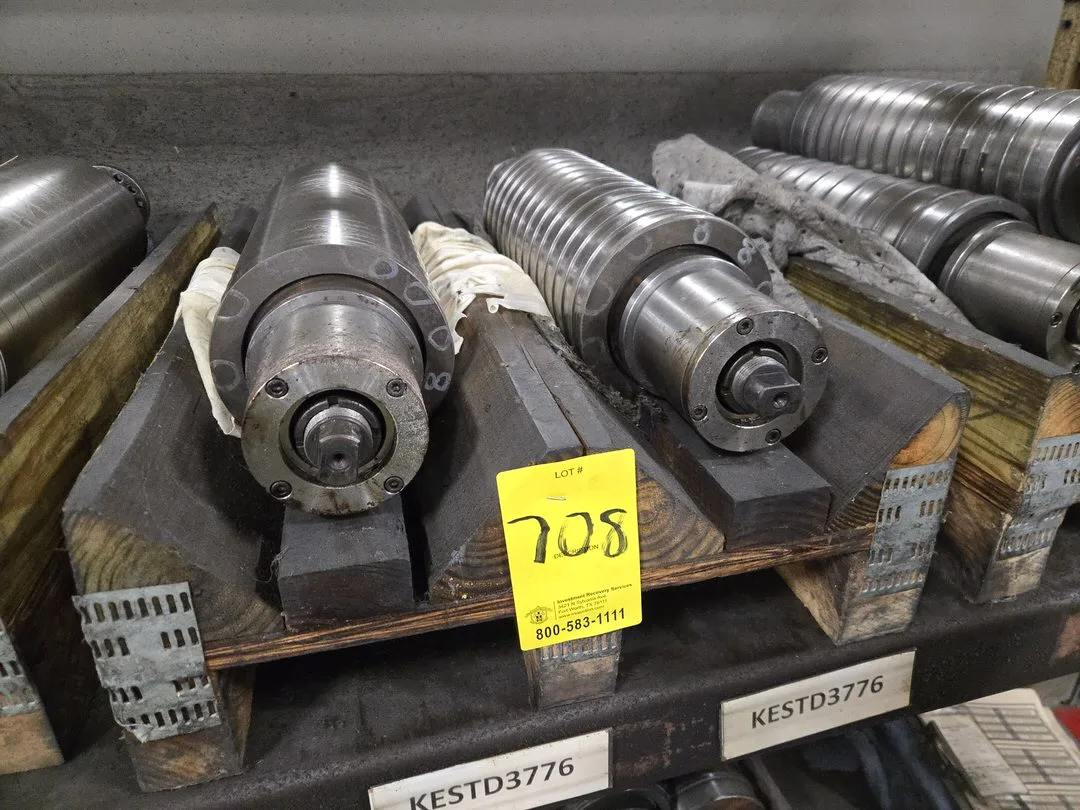 (2) Superfine OD Grind Drum Spindle