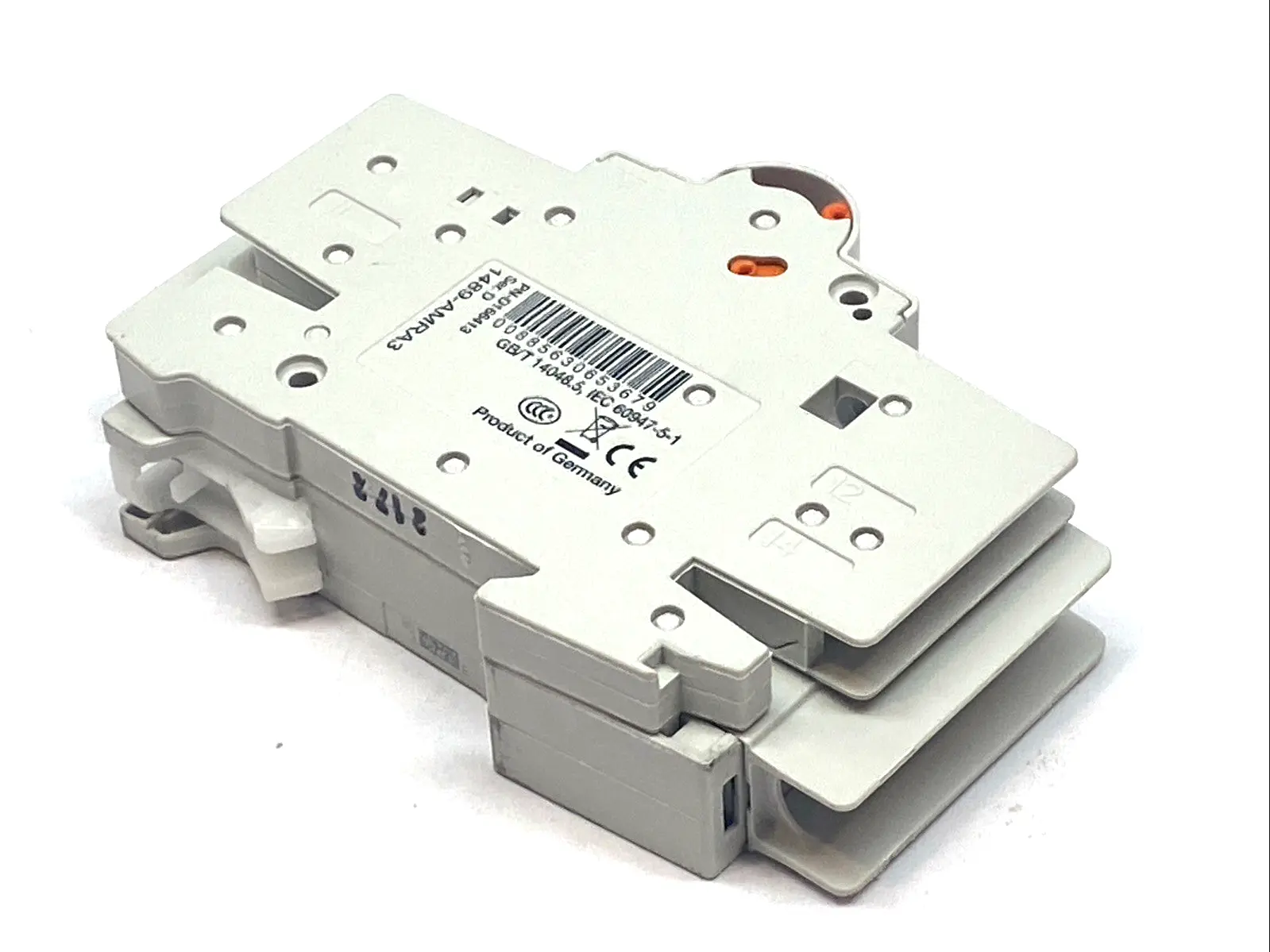 USED ALLEN-BRADLEY MINIATURE CIRCUIT BREAKER W/ 1489-AMRA3 AUX CONTACT
