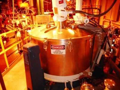 (4) Ferrum DSZ-URF 1250/630 perforate basket centrifuges, 316L SS.