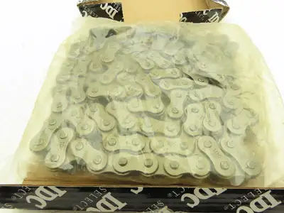 IDC 80-1R Riveted Roller Chain 1" Pitch 10'L Single Strand w/Master Link