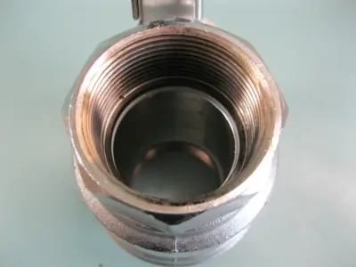 NEW 1-1/2" FNPT 600 WOG Chrome Plated Brass Locking 2-Way Manual Ball Valve G13