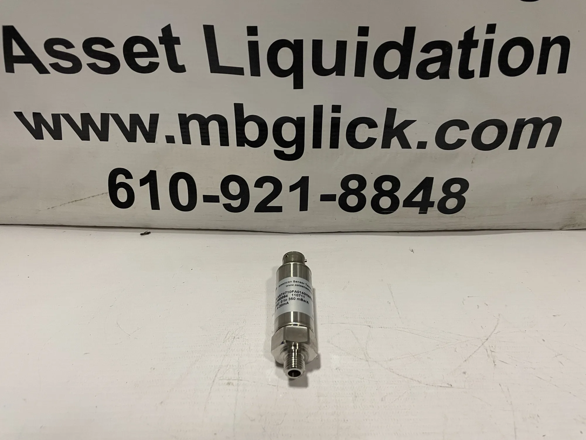 AST AST4710FA0140H4R1337 Pressure Transducer 0-350mBarA 4-20mA