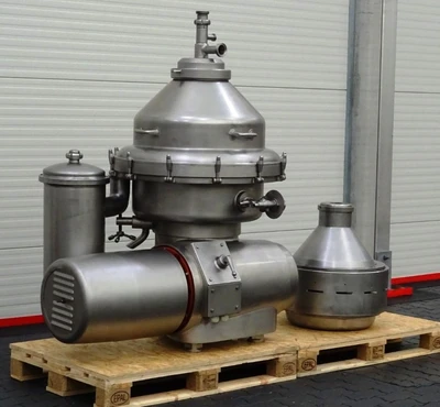 Alfa-Laval MRPX 214 TGV-74T warm milk separator, 316SS.