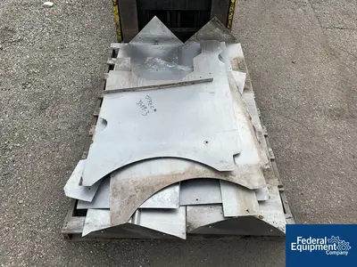 USED APV 10" x 90" APV Discharge Screw Conveyor, S/S, 20 HP