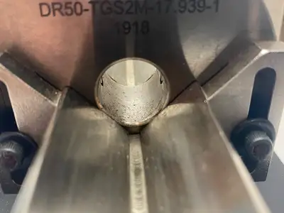 Used MAHR DIMENSIONAIR 2-JET AIR RING GAUGE W/ GUIDE CHUTES & BASE PLATE Air Gages Michigan US | Maverick Industrial Sales #1123047