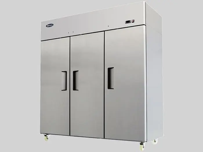 3 DOOR STAINLESS STEEL REFRIGERATOR - Top mound