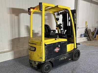 Used HYSTER E65XN-40 4-Wheel Sit down Electric Counterbalance Forklifts Illinois US | Somerset Equipment Sales #1546229