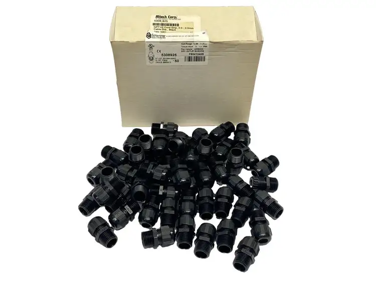 New | in-Stock Altech Corp Polyamide Liquid-Tight Cable Gland 1/2" NPT PKG OF 50 Electrical Fittings Michigan US | Maverick Industrial Sales #1390761