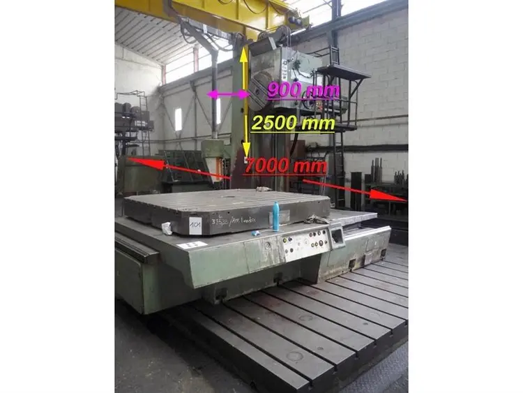 Used UNION BFP 130 X:7000 - Y:420 - Z:2500MM Horizontal Floor Type Boring Mills BE | Apt International N.V #361993