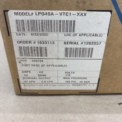 NEW Pulsatron LPG4SA-VCT1-XXX