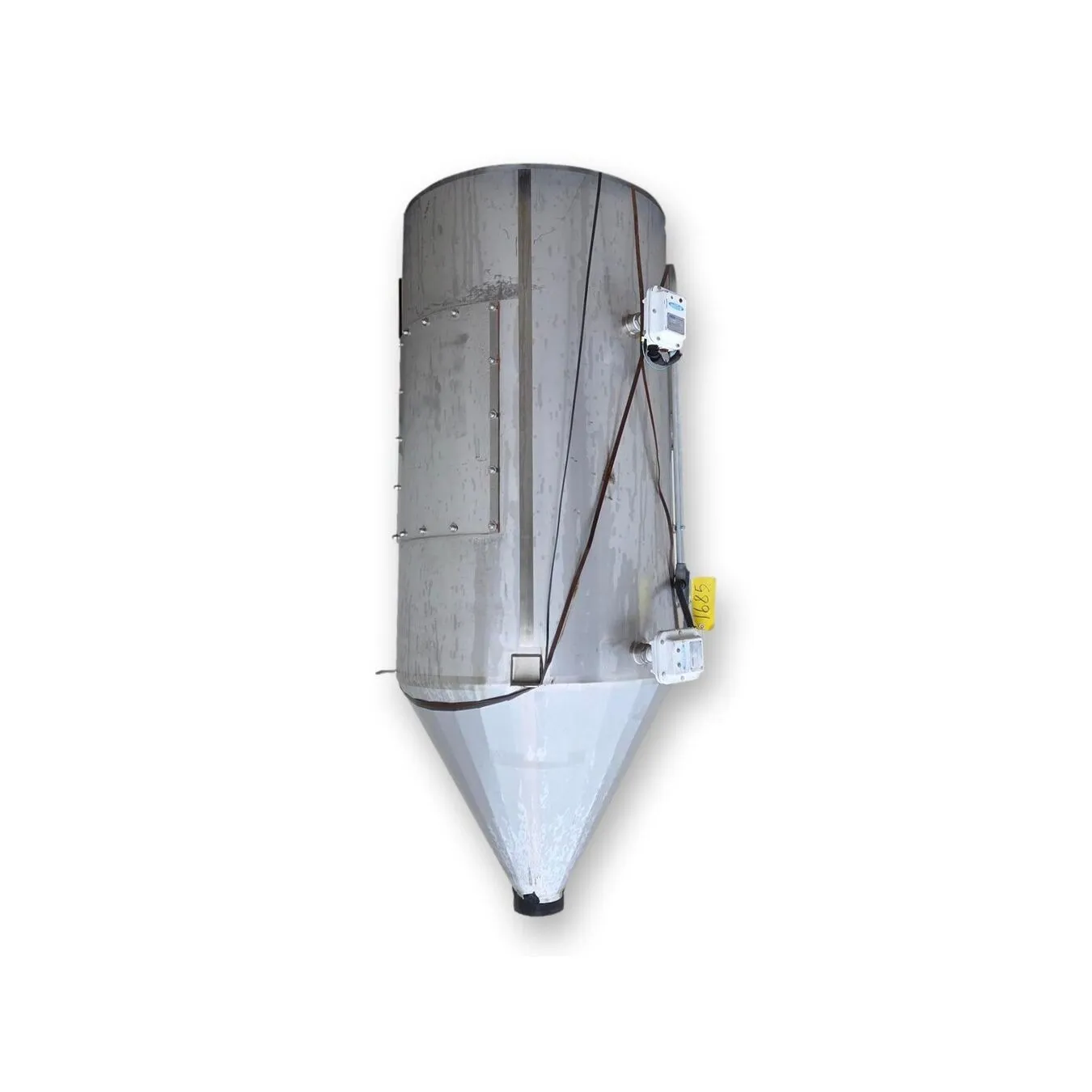 Unused 40 Cu/Ft Stainless Steel Dry Material Storage Bin Hopper