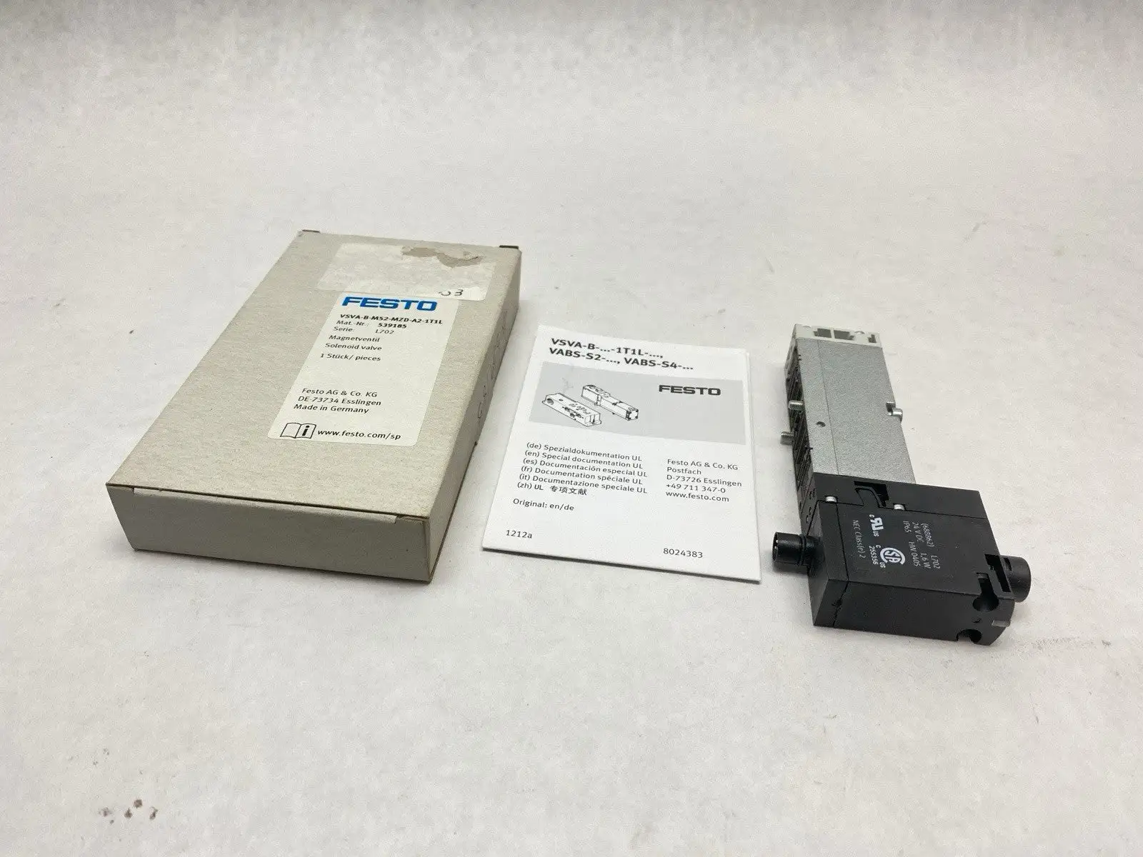 VSVA-B-M52-MZD-A2-1T1L | Festo  Pneumatic Solenoid Valve 539185 - New Other