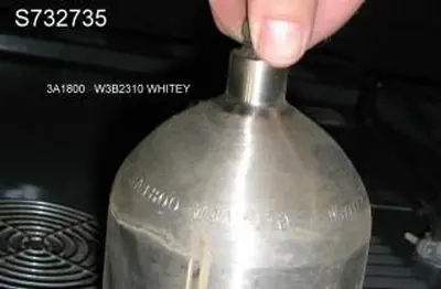 Tank, 1 Gallon, 304L S/st, Pressure, Cylinder, 1800 PSI, #S732735